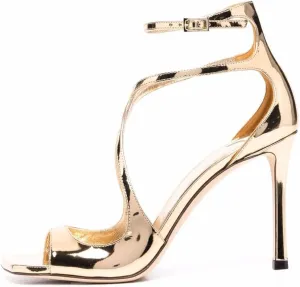 Arqa Square Toe Heeled Sandals Ankle Buckle High Heels Wedding Party Dress Stilettos