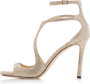 Arqa Square Toe Heeled Sandals Ankle Buckle High Heels Wedding Party Dress Stilettos