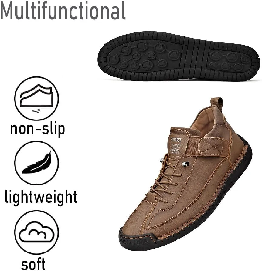 Asifn Mens Business Casual Shoes Comfortable Fashion Sneakers Lightweight Hiking Shoes Breathable Outdoor Shoes