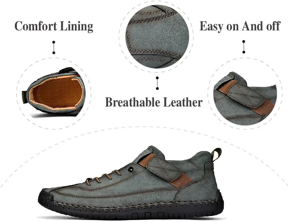 Asifn Mens Business Casual Shoes Comfortable Fashion Sneakers Lightweight Hiking Shoes Breathable Outdoor Shoes