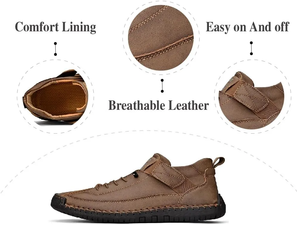 Asifn Mens Business Casual Shoes Comfortable Fashion Sneakers Lightweight Hiking Shoes Breathable Outdoor Shoes