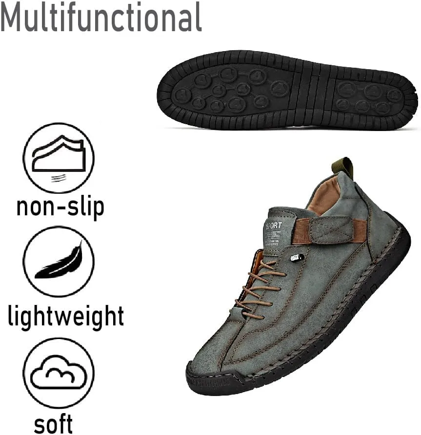 Asifn Mens Business Casual Shoes Comfortable Fashion Sneakers Lightweight Hiking Shoes Breathable Outdoor Shoes