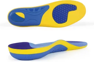 Athletic Comfort Insoles for Sports Walking Running Training Hiking Men Women Shock Absorbing Cushioning Gel Shoe Inserts for Foot Pain Relief