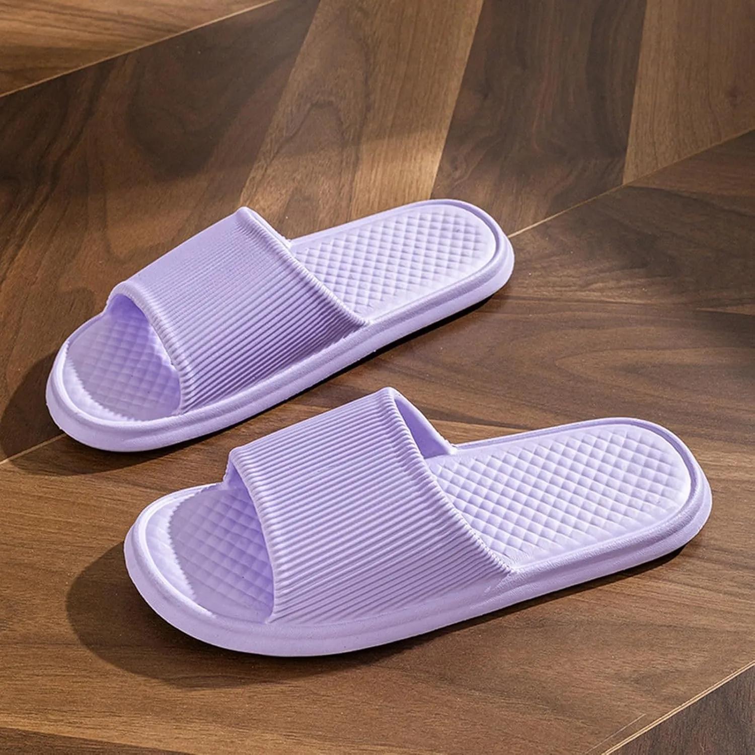 Bath Slippers Shower Shoes for Living Room Pool Beach Spa Public Showers Pillow Slippers for Women and Men