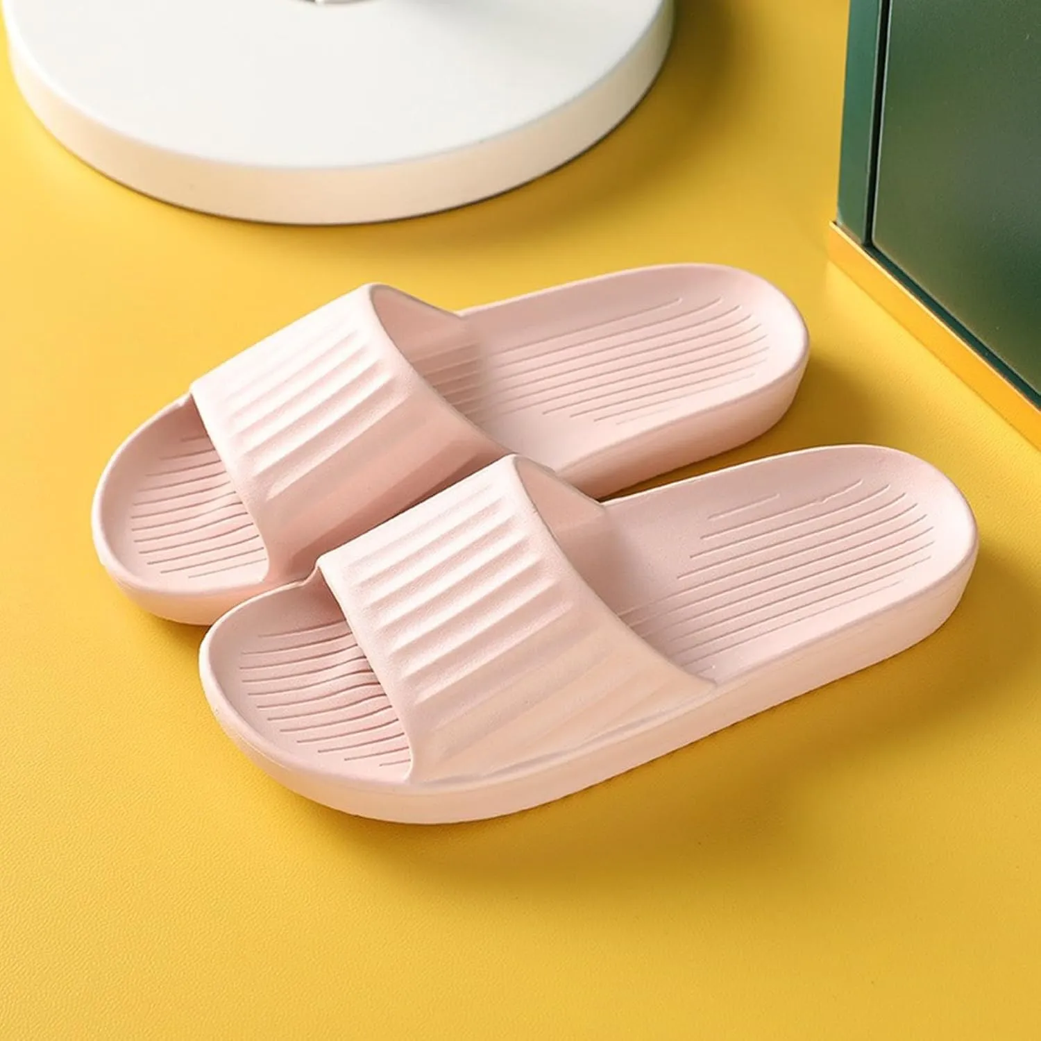 Bathroom Slippers Men's Athletic Outdoor Sandals Slides Shower Shoes Quick Drying Sandals Indoor and Outdoor