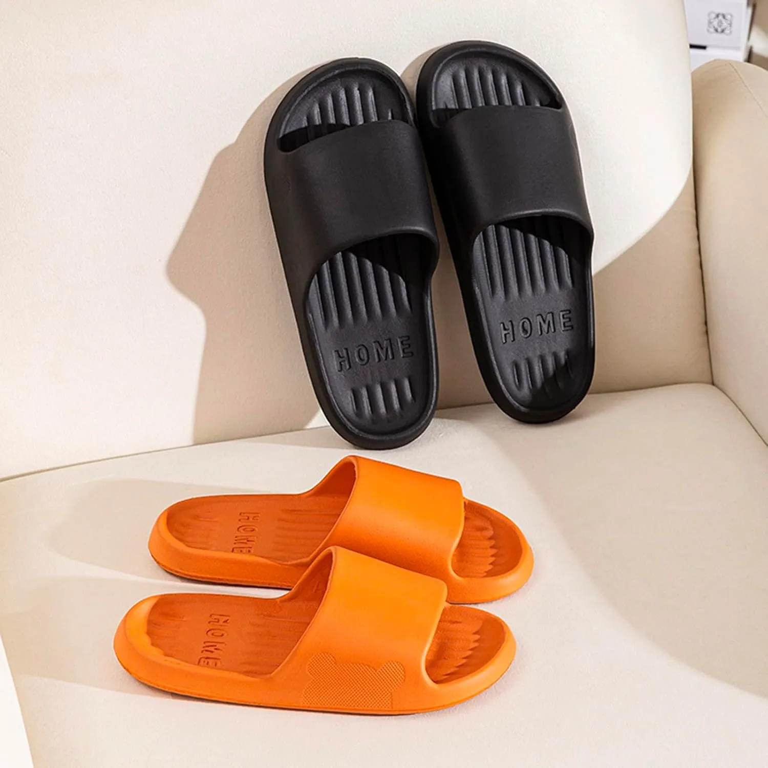 Bathroom Slippers Ultra Comfort Non-Slip Shower Sandals Indoor and Outdoor Cushioned Thick Sole Sandals for Indoor and Outdoor