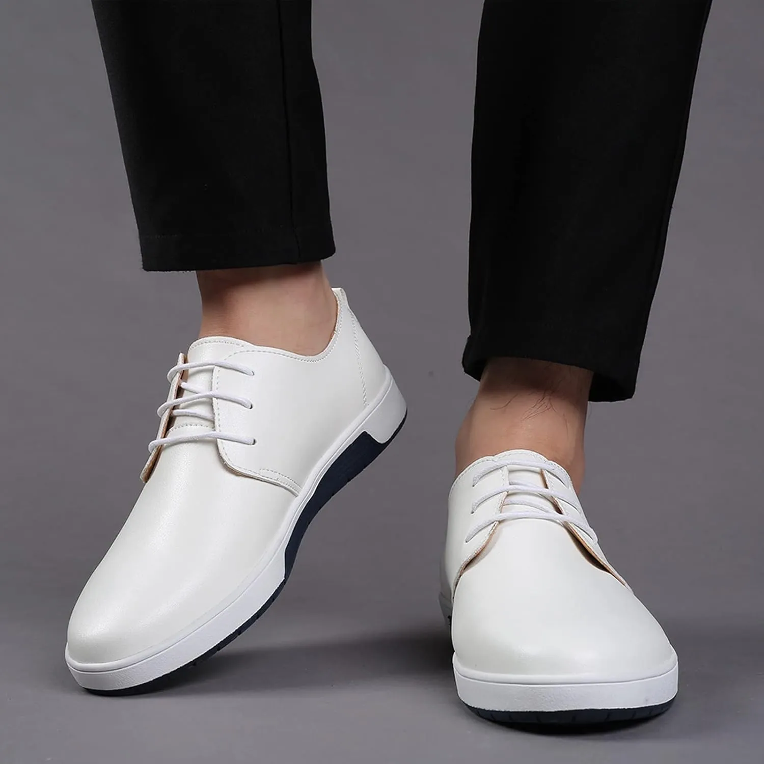 Black Formal Dress Shoes for Men Summer Style Men's Breathable Comfortable Business Lace Up Men's Casual Oxford Shoes