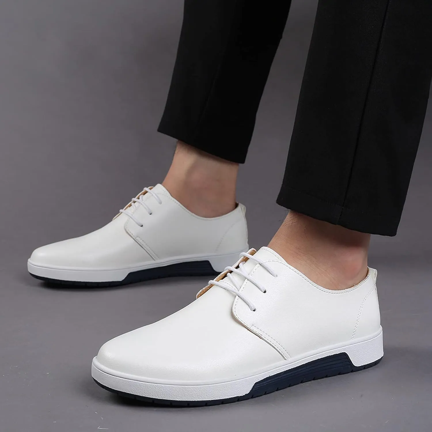 Black Formal Dress Shoes for Men Summer Style Men's Breathable Comfortable Business Lace Up Men's Casual Oxford Shoes