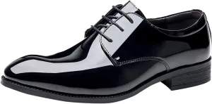 Business Casual Dress Shoes for Men Fashion Fashion Style Men's Breathable Comfortable Men Dress Shoes Black Size 8 Wide