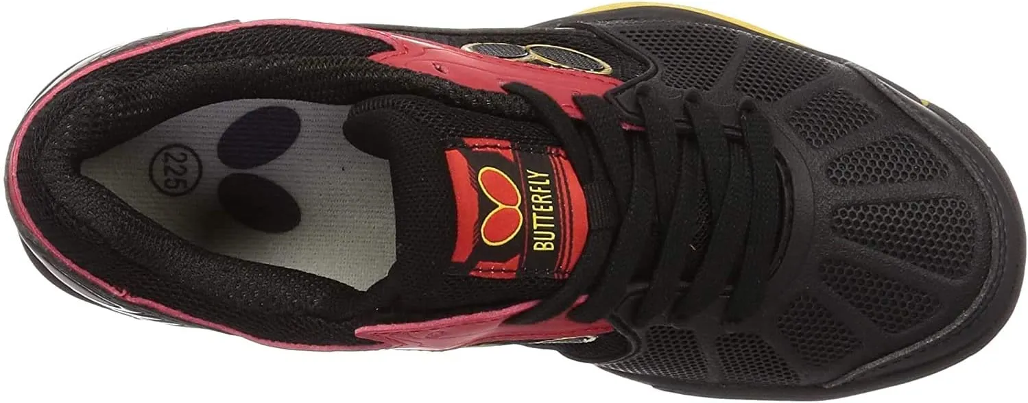 Butterfly Lezoline Rifones Shoes - Table Tennis Shoes for Men or Women - Athletic Support, Flexibility, Shock Absorbing Cushion, Gripping Ping Pong Shoe