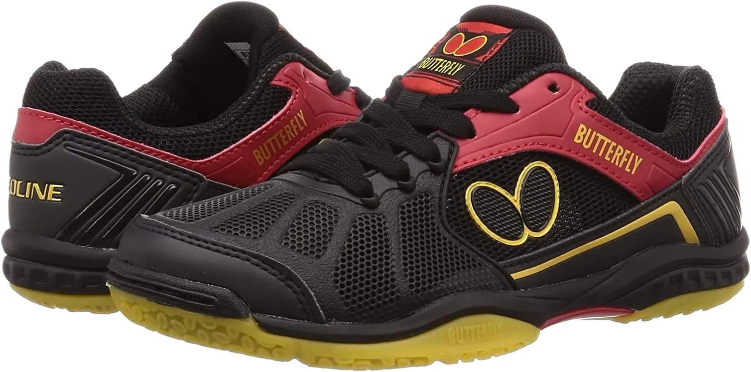 Butterfly Lezoline Rifones Shoes - Table Tennis Shoes for Men or Women - Athletic Support, Flexibility, Shock Absorbing Cushion, Gripping Ping Pong Shoe