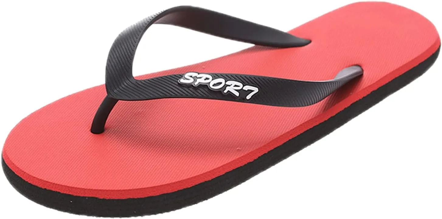 Casual Thong Sandals Outdoor Men Fashionable Flat Toe Flip Flops Flat Beach Flip Flops Fashion Toe Sandals