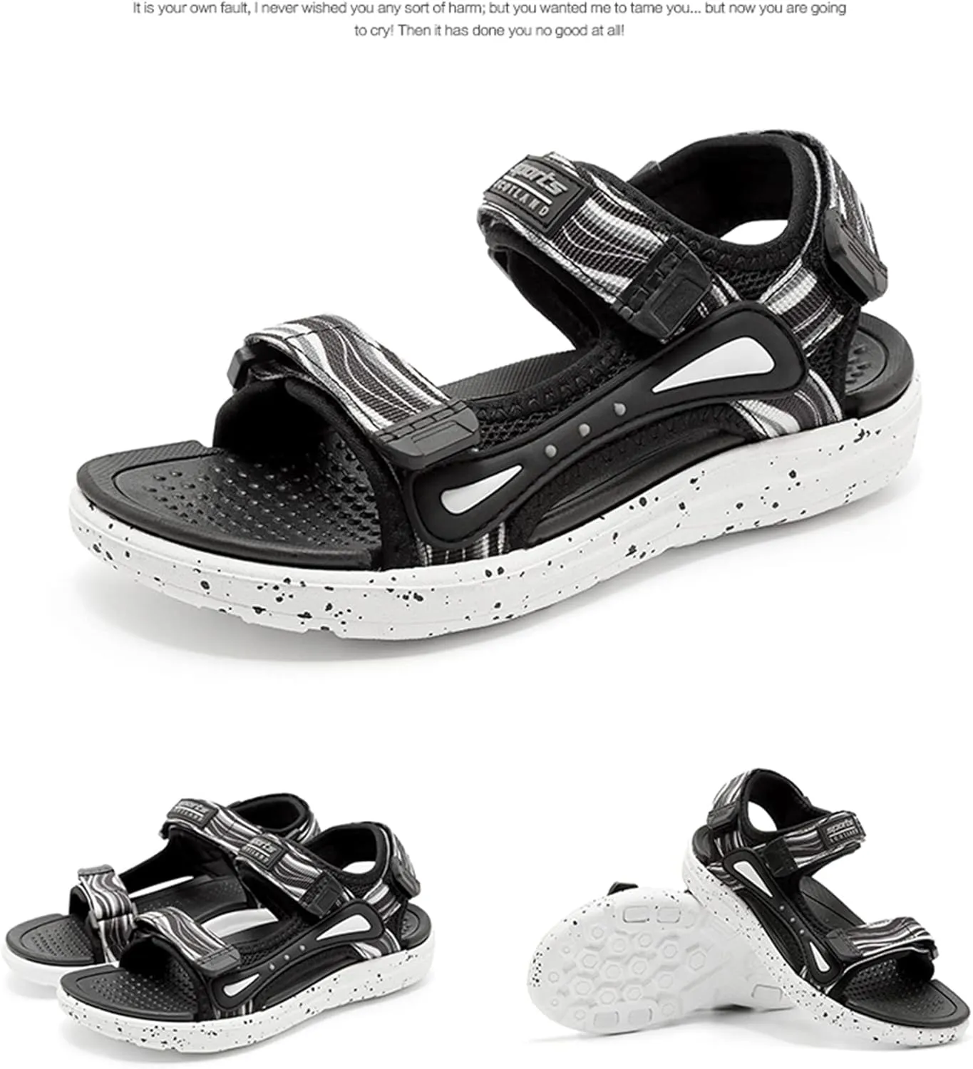 CERYTHRINA Kids Water Sandal Adjustable Strap Open Toe Sport Sandals for Boys Youth