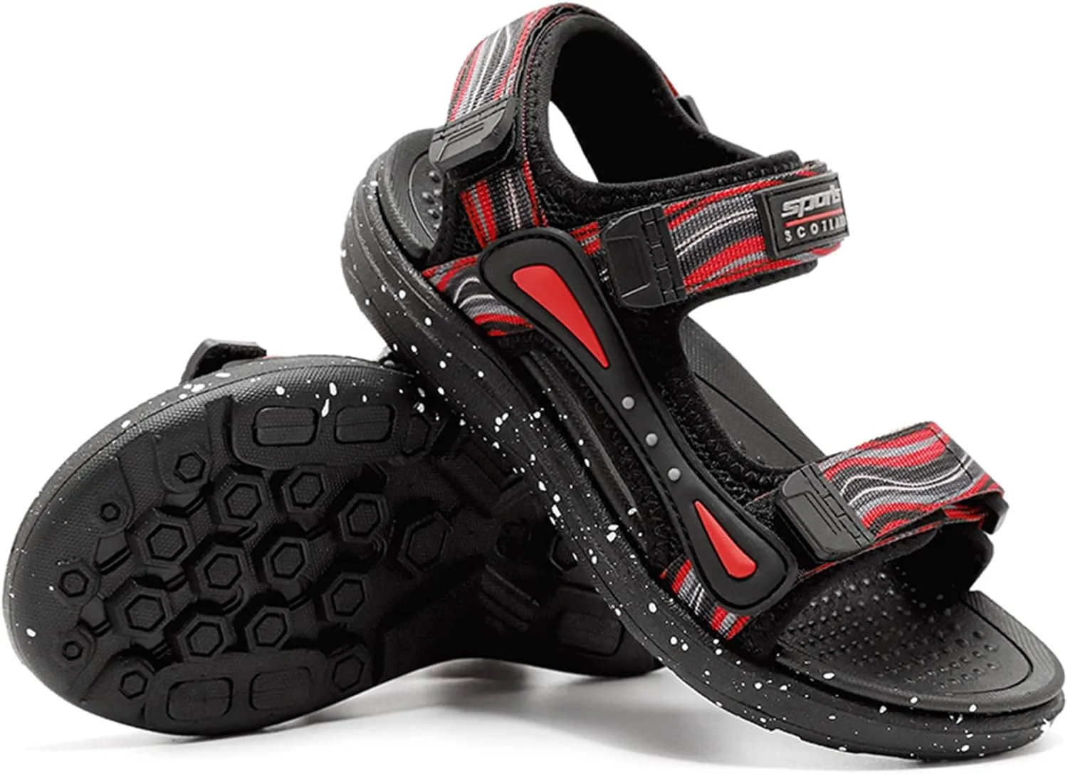 CERYTHRINA Kids Water Sandal Adjustable Strap Open Toe Sport Sandals for Boys Youth