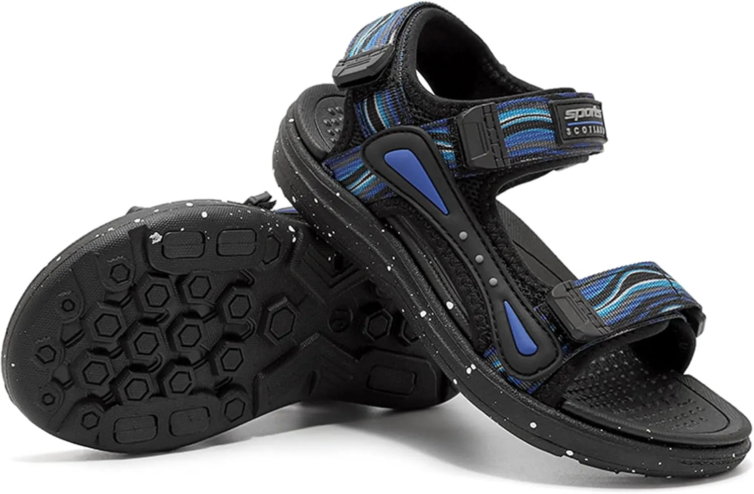 CERYTHRINA Kids Water Sandal Adjustable Strap Open Toe Sport Sandals for Boys Youth