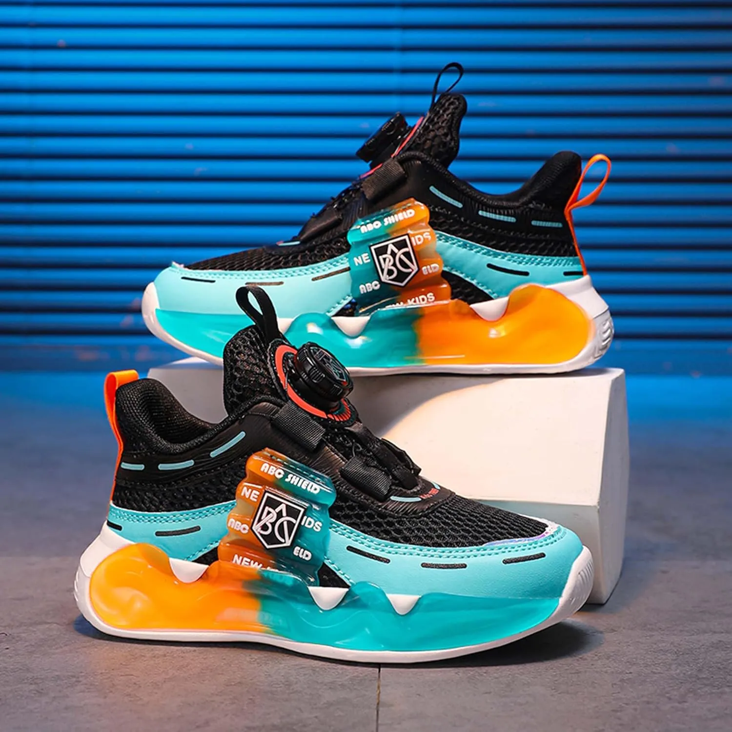 Children's Sports Shoes Boys Girls Running Tennis Shoes Sports Casual Shoes Indoor Outdoor Training Basketball Sneakers Outdoor Casual Walking Shoes
