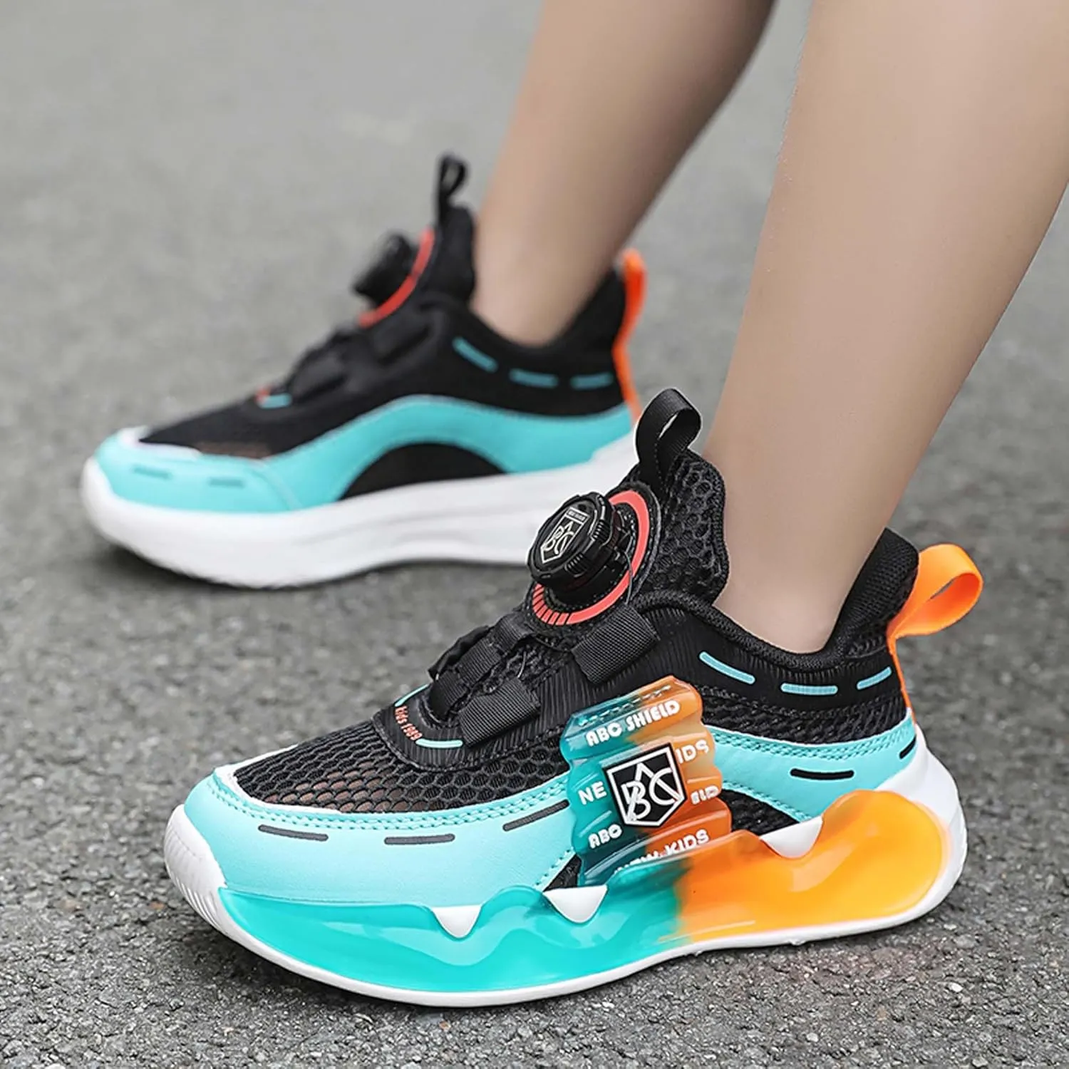 Children's Sports Shoes Boys Girls Running Tennis Shoes Sports Casual Shoes Indoor Outdoor Training Basketball Sneakers Outdoor Casual Walking Shoes