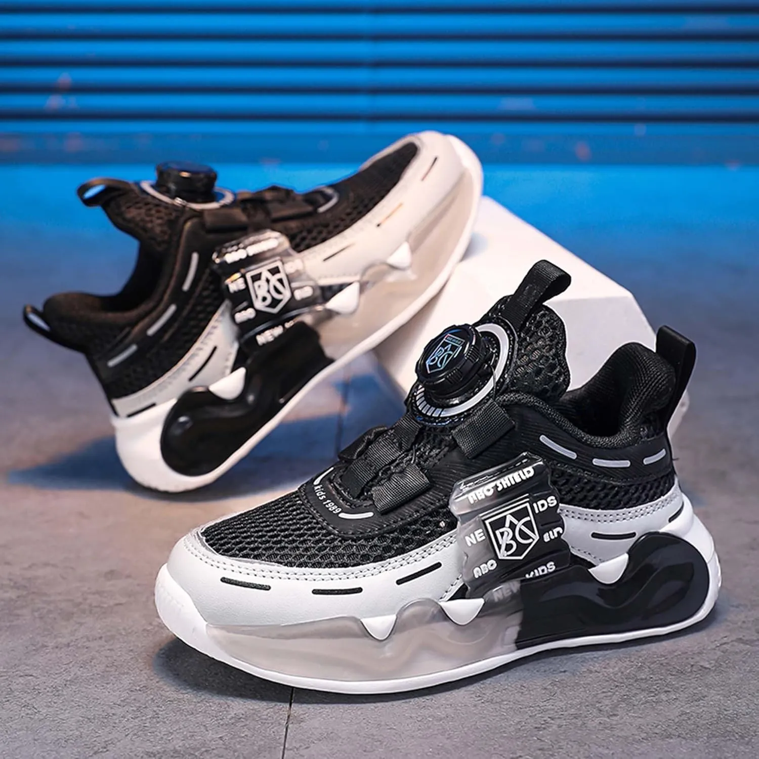 Children's Sports Shoes Boys Girls Running Tennis Shoes Sports Casual Shoes Indoor Outdoor Training Basketball Sneakers Outdoor Casual Walking Shoes
