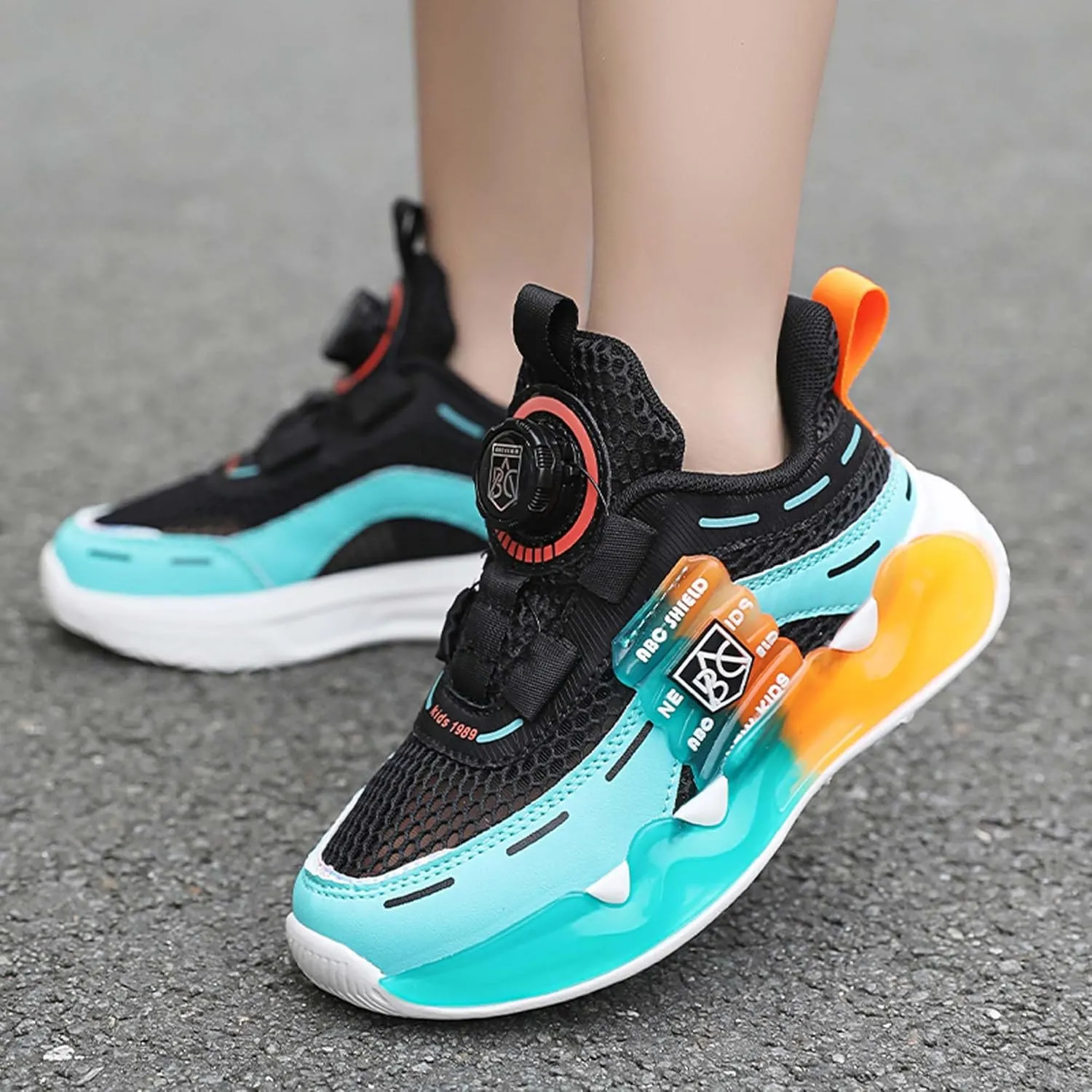 Children's Sports Shoes Boys Girls Running Tennis Shoes Sports Casual Shoes Indoor Outdoor Training Basketball Sneakers Outdoor Casual Walking Shoes