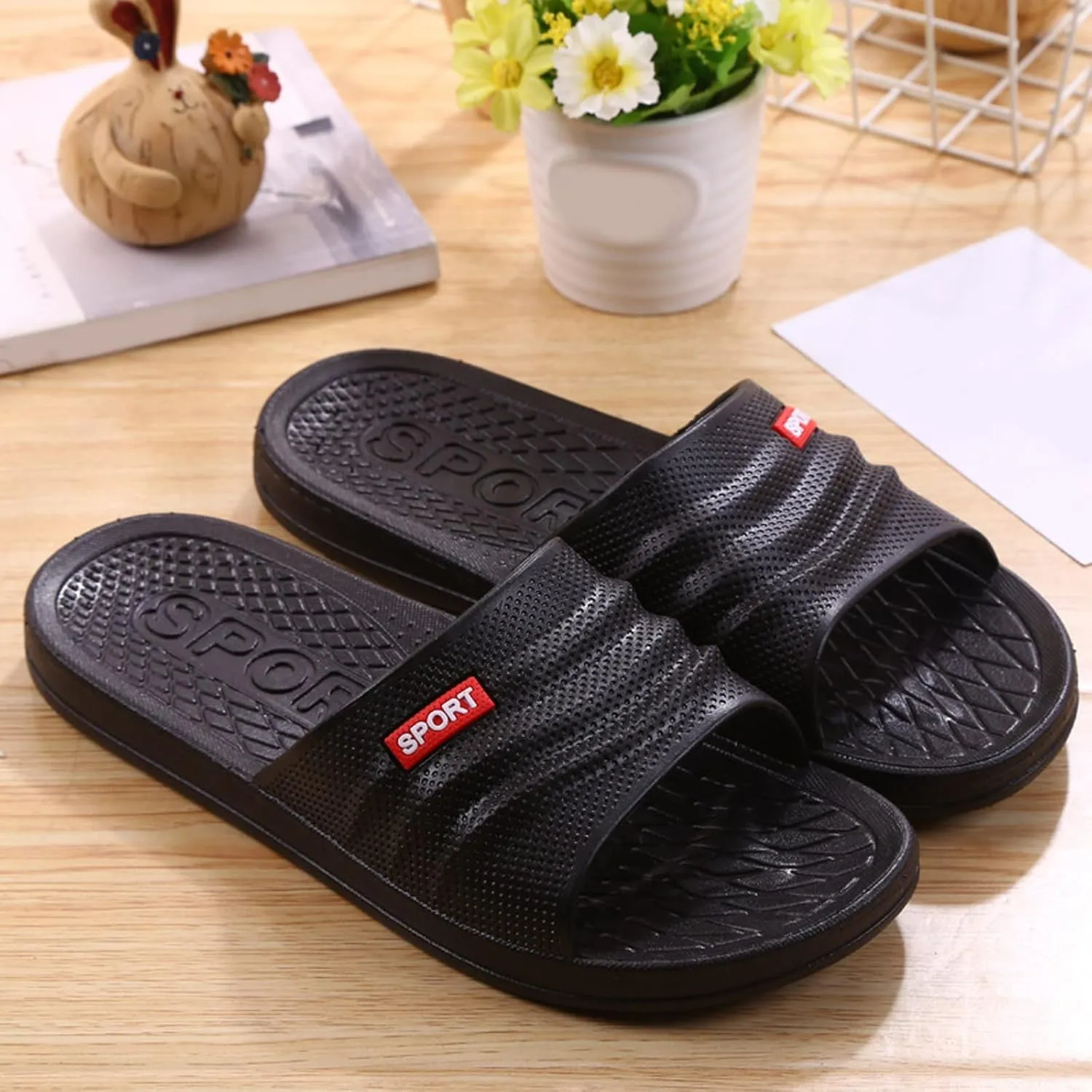 Cloud Slides House Slippers with Arch Support Ultra Comfort Non-Slip Shower Sandals Indoor and Outdoor