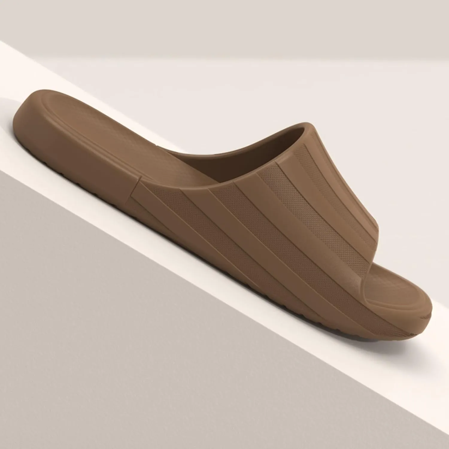 Cloud Slides Men Open Toe Shower Shoes Bathroom Sandals Shower Sandals House Shoes with Low Arch Support