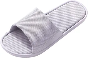 Cloud Slides Mens Quick Drying Shower Slippers with Open Toe Non Slip Summer Bathroom Indoor House Slippers with Drain Holes