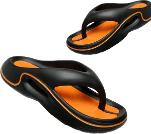 Comfortable Summer Flip Flops Eva Durable Shock-Absorbing and Non-Slip Outsole Arch Support Orthopedic Sandals Slip On Beach Shoes