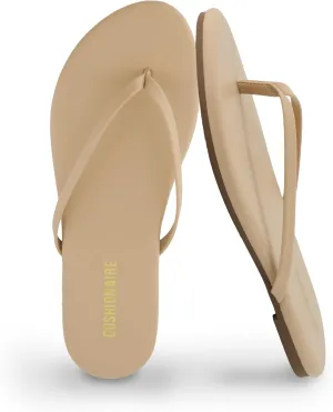 CUSHIONAIRE Cruise Womens Minimalist Flip Flops  Ultra-Lightweight Summer Sandals with Non-Slip Sole