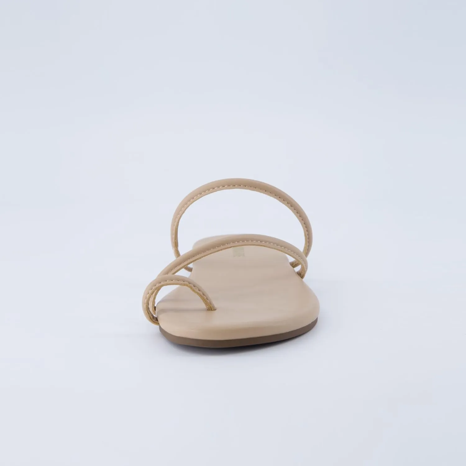 CUSHIONAIRE Resort Womens Minimalist Strappy Sandals  Lightweight Summer Flat Sandals with Cushioned Footbed
