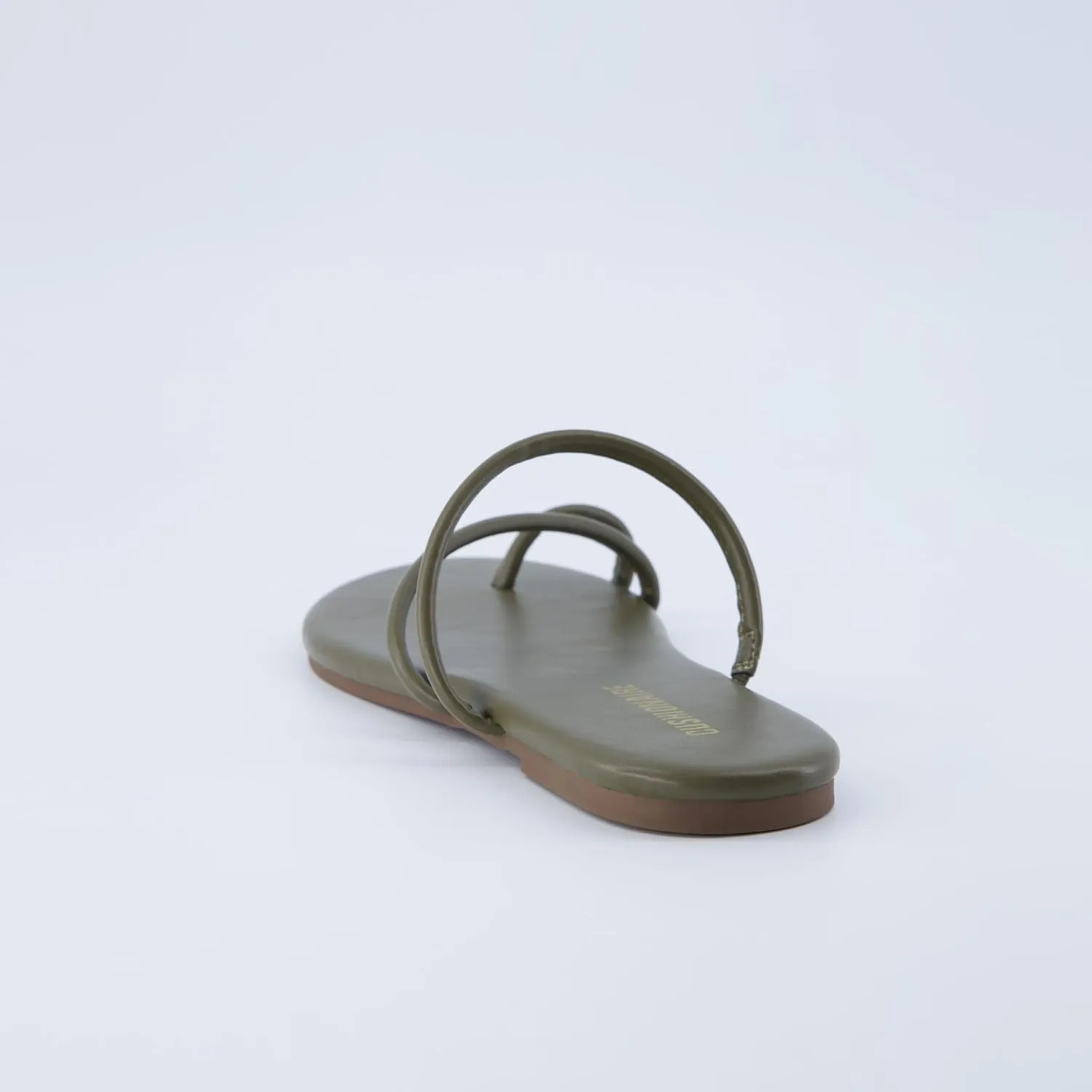 CUSHIONAIRE Resort Womens Minimalist Strappy Sandals  Lightweight Summer Flat Sandals with Cushioned Footbed