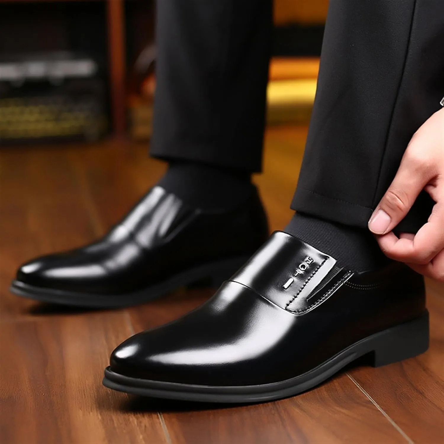 Dress Shoes for Men Men's Italian Luxury Breathable Oxford Dress Shoes Formal Footwear for Men