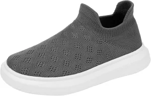 EnJoCho Boys Casual Shoes Boys Mesh Lightweight Breathable Fashion Casual Shoes Sneakers Slip On Outdoor Sports Shoes