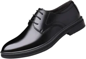 Formal Shoes Dress Oxford for Mes Classic Lace-up Formal Tuxedo Shoes Patent Leather Height Increase Men Dress Shoes Formal Elevator Business Lift Shoes Bright Upper