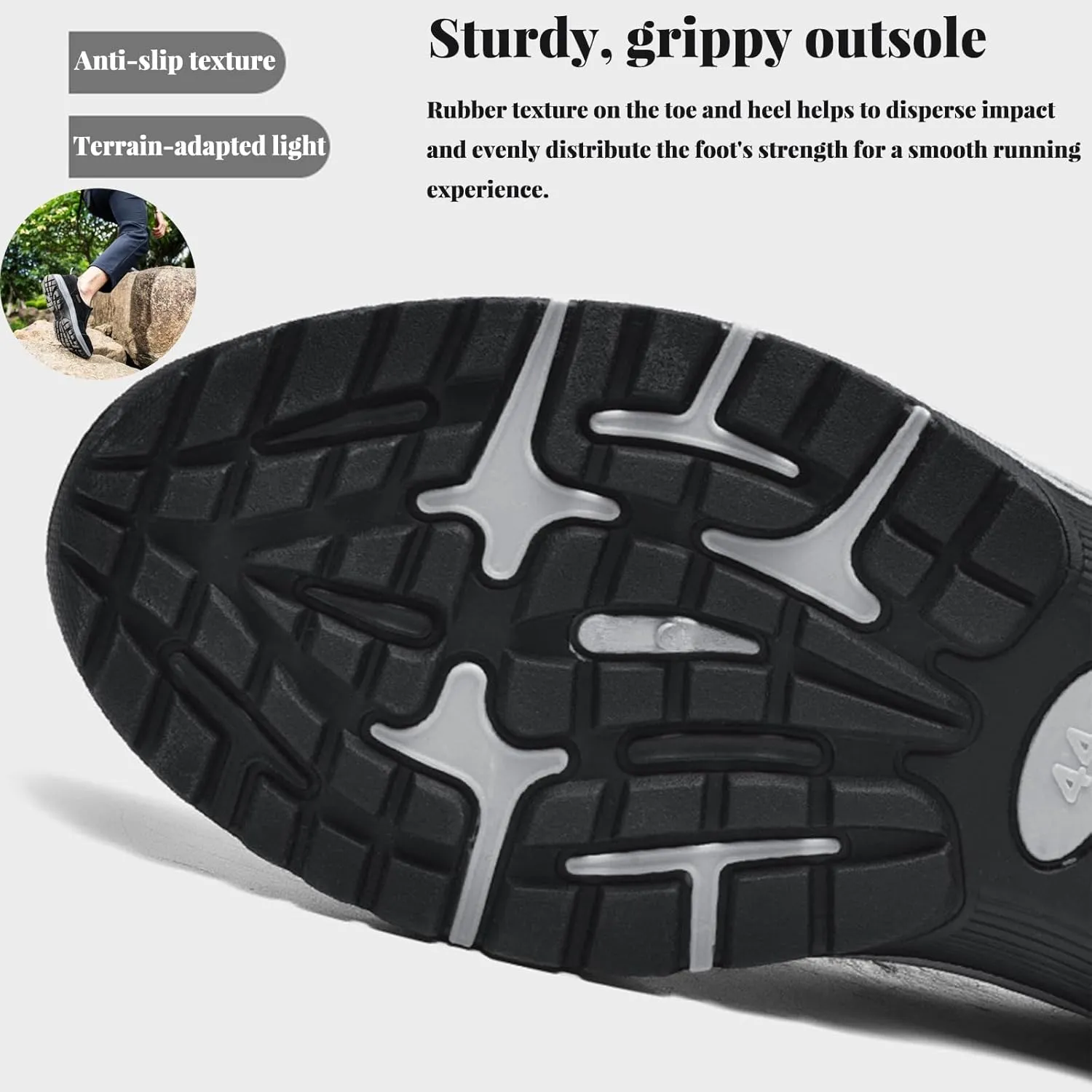 Hiking Shoes for Men and Women,Non-Slip Wear-resistants Rubber Sole Supportive Ankle Breathable and Waterproof Mountain Hiking Shoes Suitable for Multiple Terrains