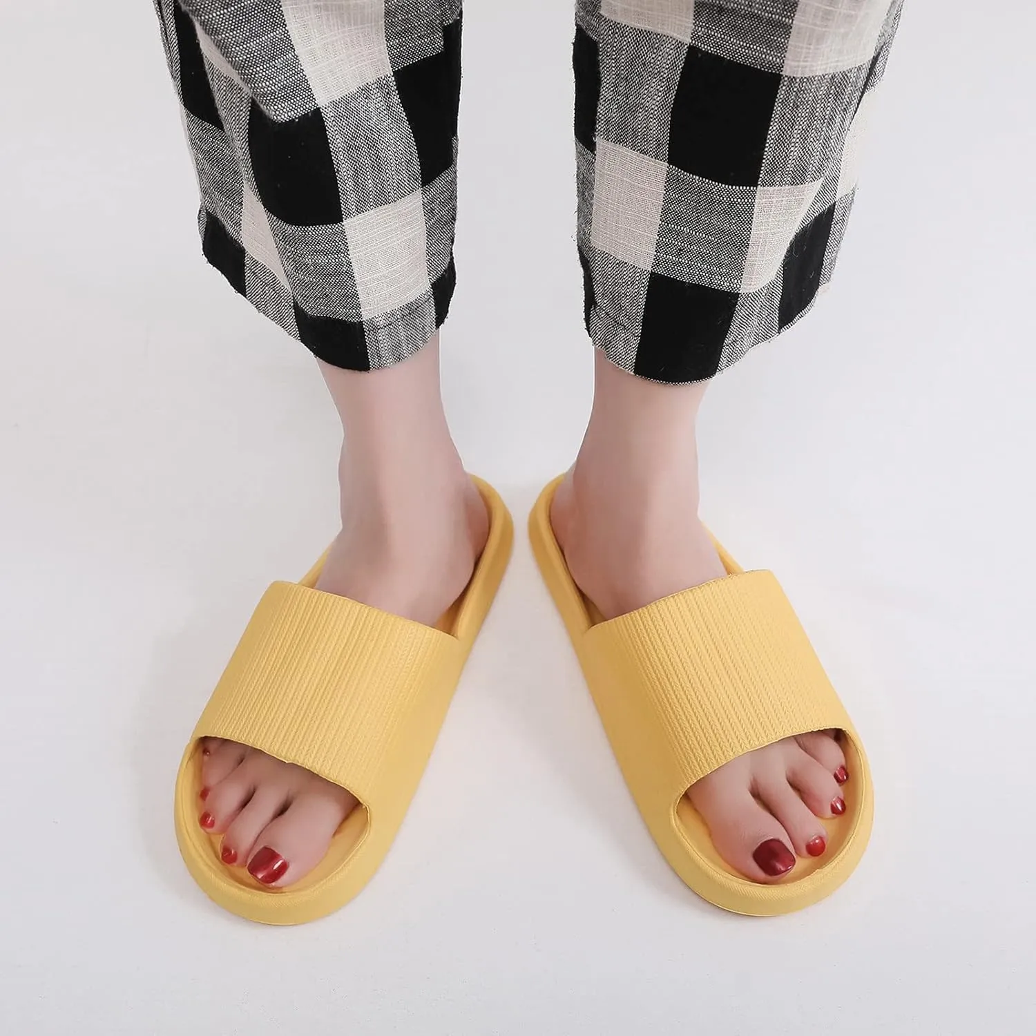 Indoor Slippers Bath Slipper Indoor House Pool College Dorm Bathroom Slippers for Men Women Home Slides