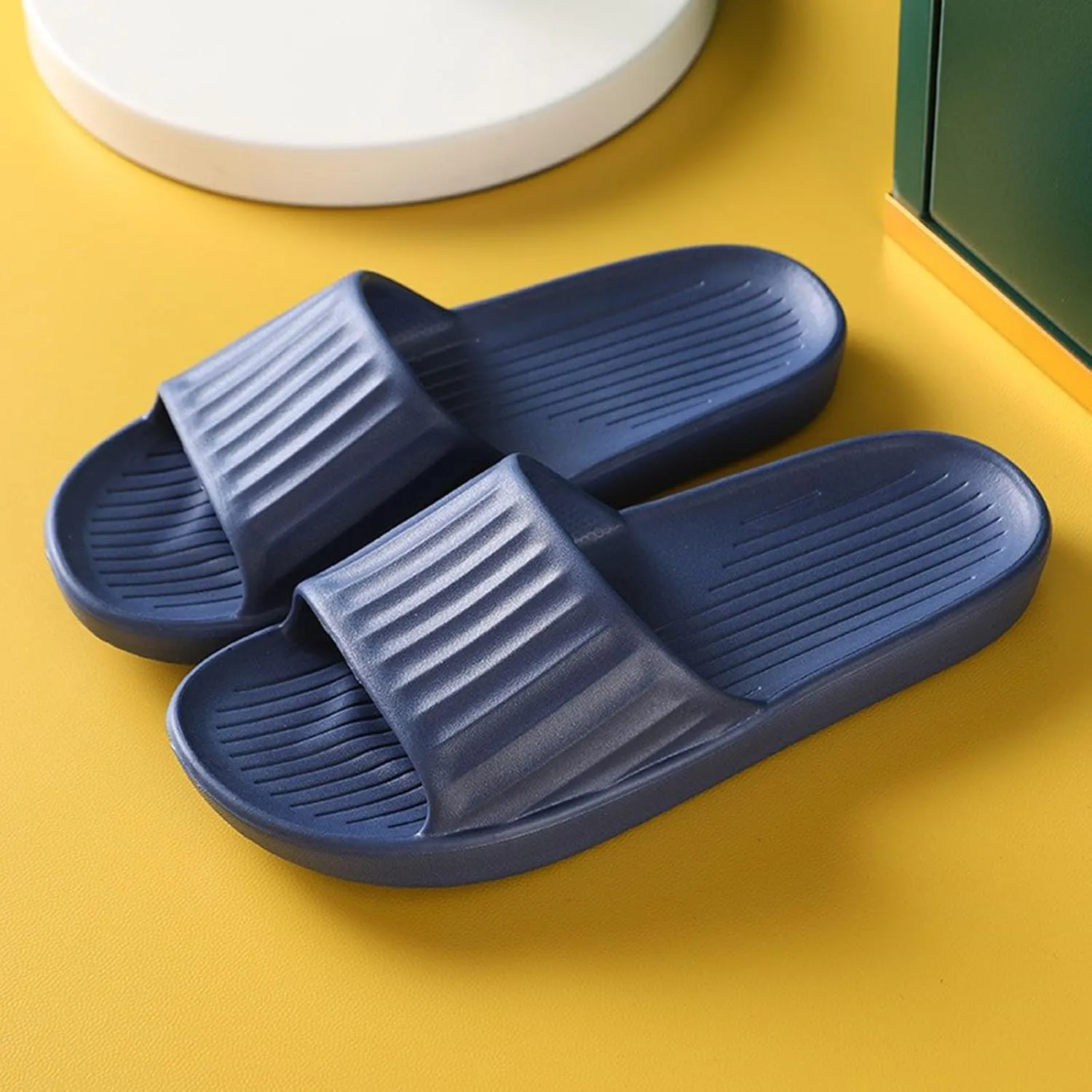 Indoor Slippers Non Slip Quick Drying Bathroom Slippers for Women Men Bathroom for Men Women Home Slides