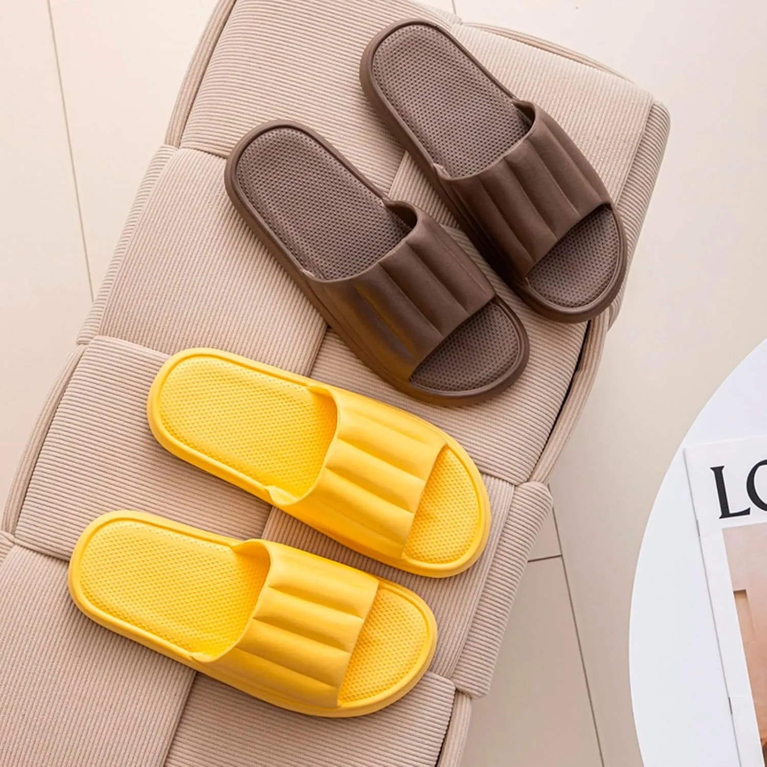 Indoor Slippers Shower Shoes for Living Room Pool Beach Spa Public Showers Sandals for Girls and Boys
