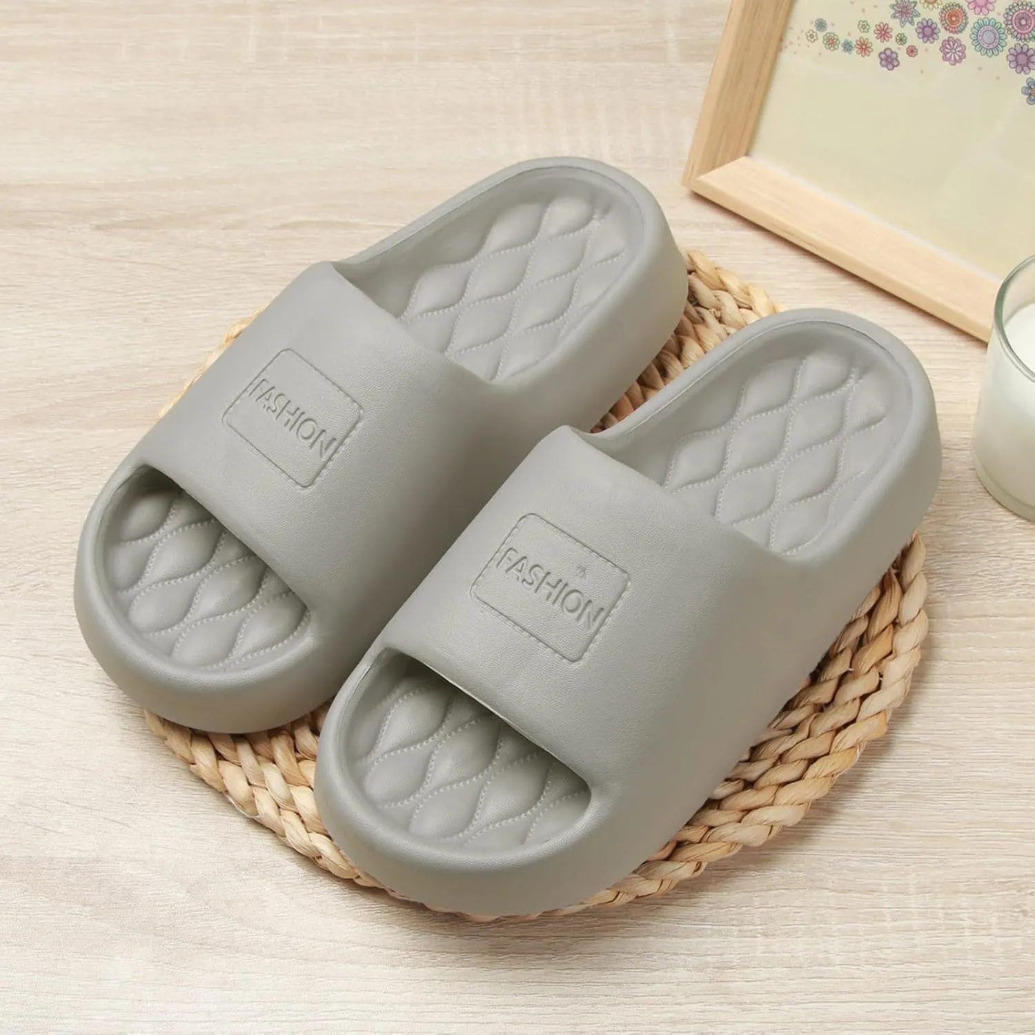 Indoor Slippers Waterproof Slippers for Women Shower Shoes for Living Room Pool Beach Spa Public Showers