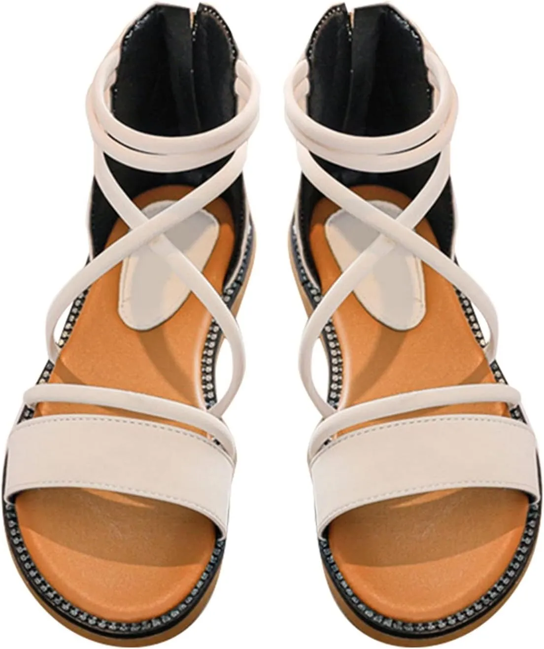Kids Little Girls Wedge Flatform Toddler Open Toe Gladiator Strappy Sandal Low Heels Shoe With Zipper