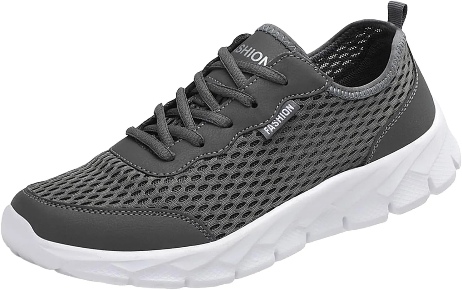 Lightweight Diabetic Shoes for Men Breathable and Light Outdoor Comfy Walking Shoe Casual Elderly Lace Up Shoes