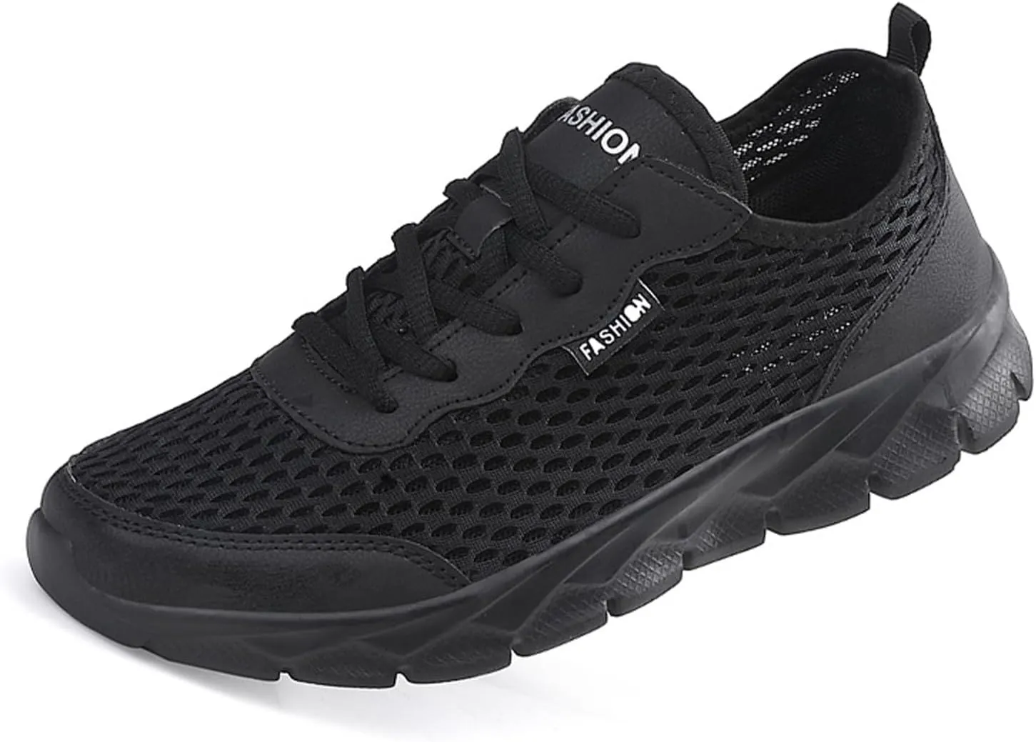 Lightweight Diabetic Shoes for Men Breathable and Light Outdoor Comfy Walking Shoe Casual Elderly Lace Up Shoes