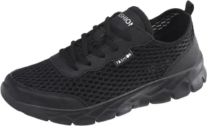 Lightweight Diabetic Shoes for Men Breathable and Light Outdoor Comfy Walking Shoe Casual Elderly Lace Up Shoes