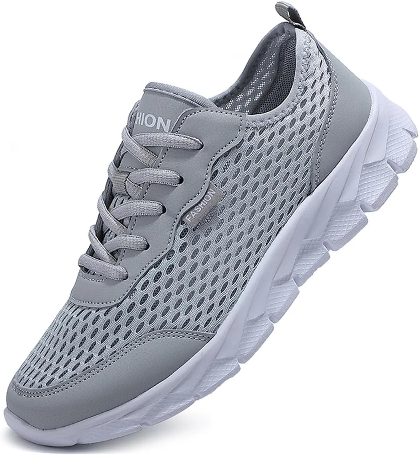 Lightweight Diabetic Shoes for Men Breathable and Light Outdoor Comfy Walking Shoe Casual Elderly Lace Up Shoes