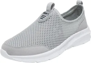 Lightweight Diabetic Shoes for Men Breathable and Light Outdoor Comfy Walking Shoe Soft Flat Soled Elderly Shoes