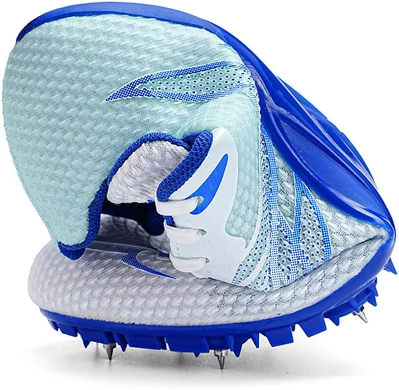 Maylrvjv Men's Track and Field Shoes Breathable Comfortable Track Spikes Racing Jumping Sprint Running Sneakers