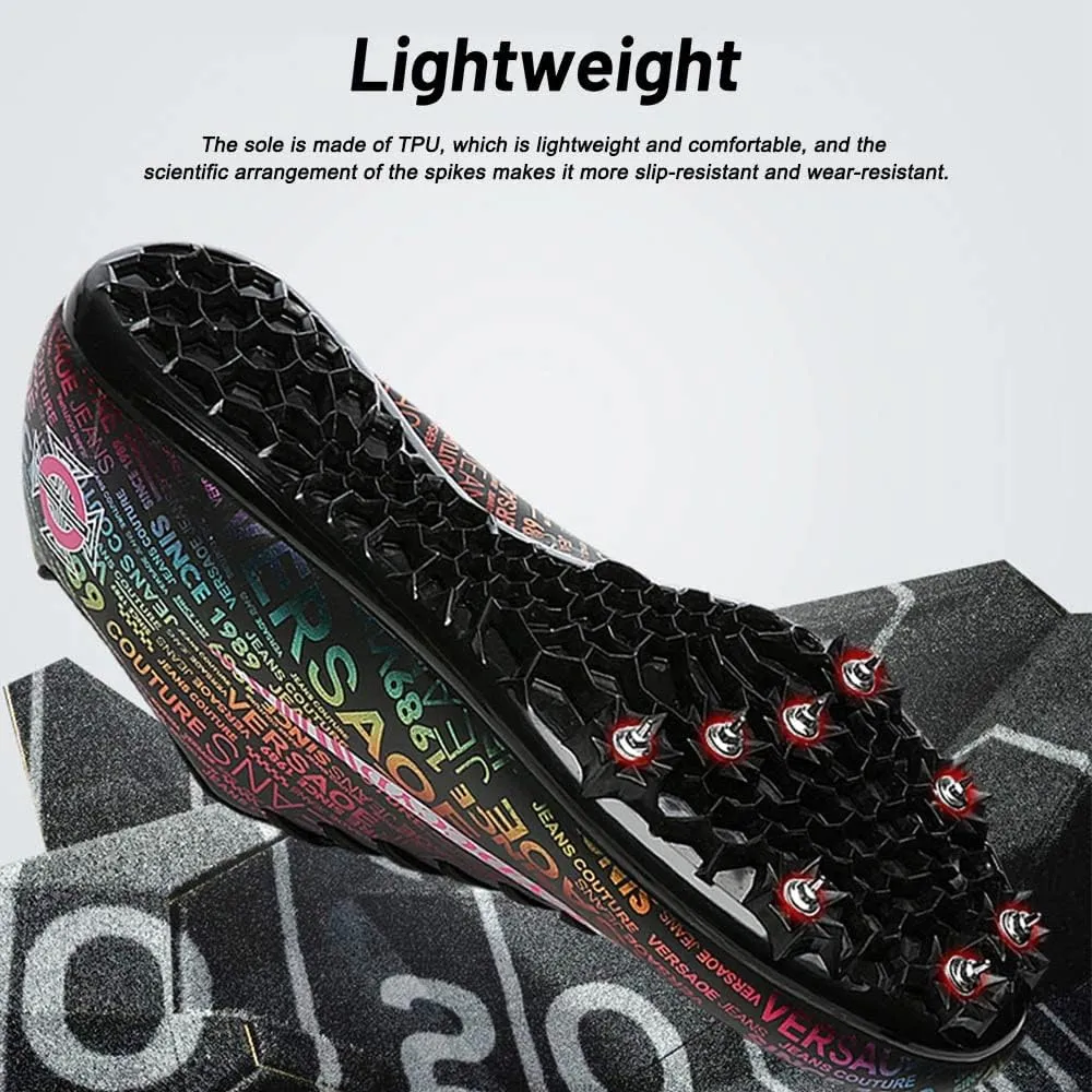 Maylrvjv Men's Women's Track and Field Shoes Racing Jumping Sprint Sneakers Professional Running Spikes Athletic Shoes