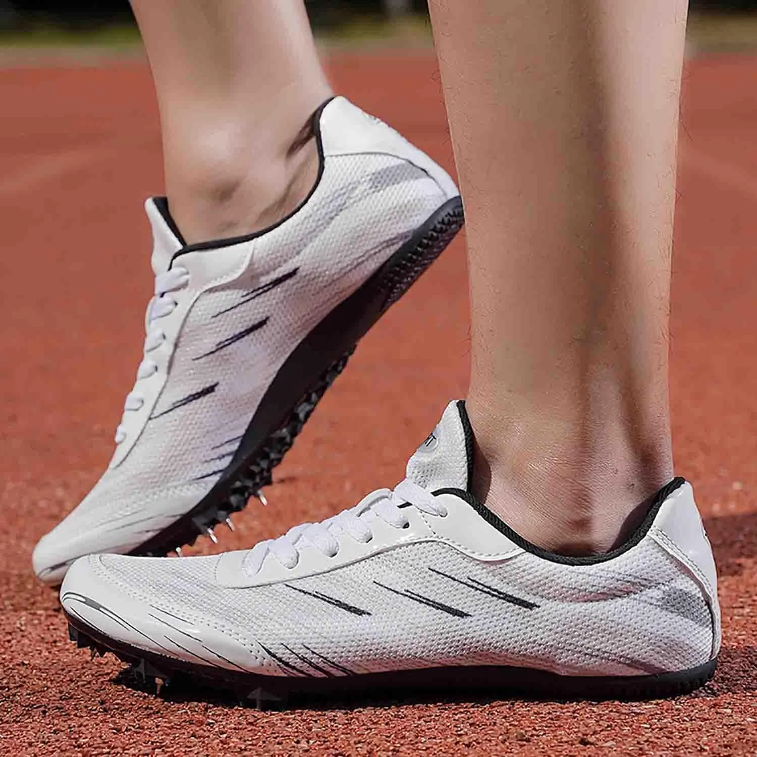MEBAMY Track and Field Spike Shoes Breathable Lightweight Running Training Sneakers Anti-Slip Track Race Athletics Shoes