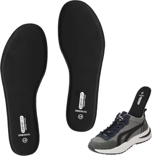 Memory Foam Insoles for Men Comfort Replacement Shoe Inserts for Work Boot,Running Shoes,Hiking Shoes,Sneaker,Cushions Shock Absorbing Inner Soles for Foot Pain Relief,Black US11
