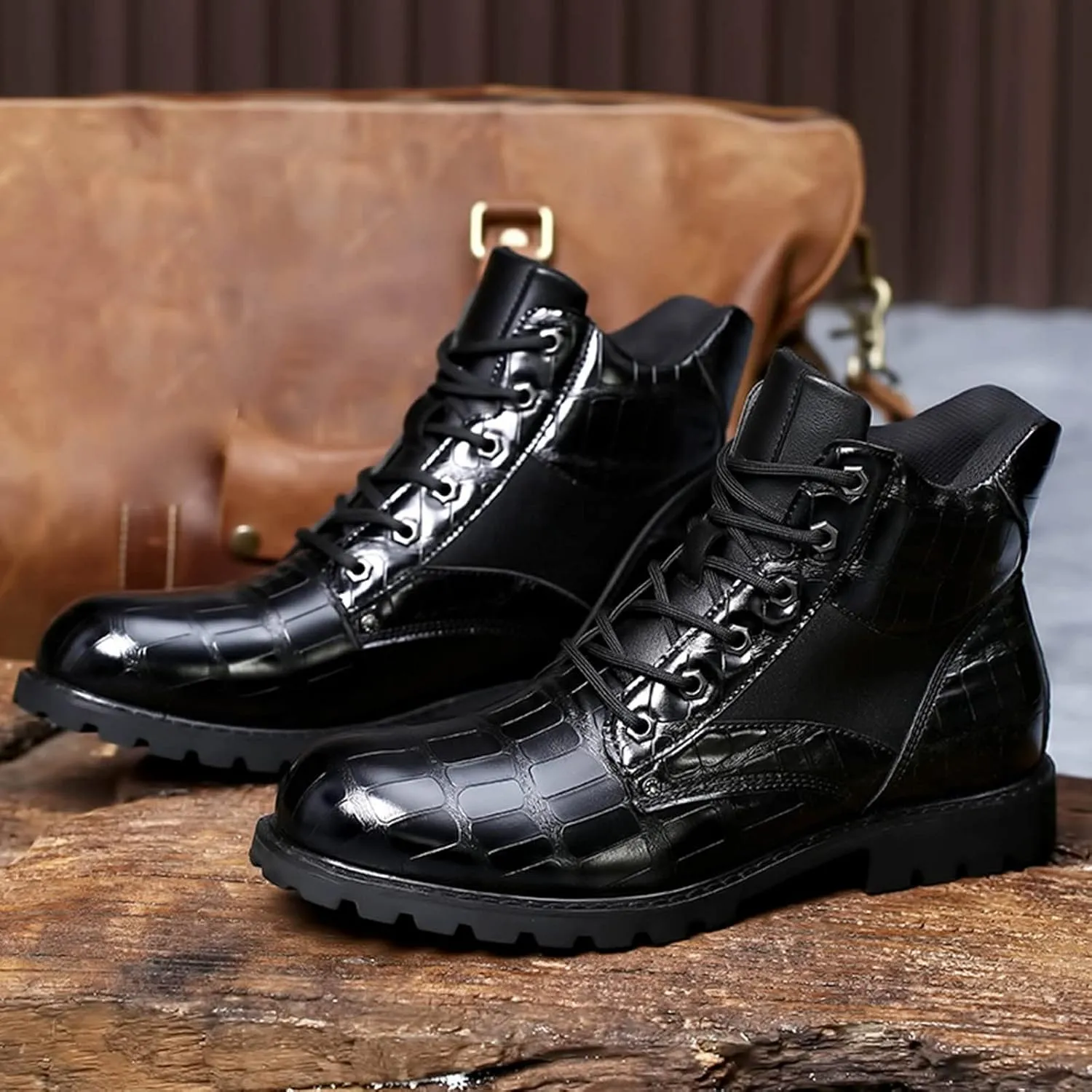 Men Formal Shoes Brown Mens Shoes Classic Business Leather Shoes Fashion Retro Casual Comfortable Lace Up Leather Shoes Business Casual Shoes Men Black Soles