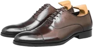 Men Formal Shoes, Leather Business Casual Shoes Men Dress Office Luxury Shoes Male Breathable Oxfords